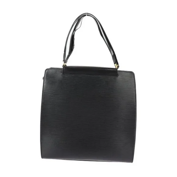 LOUIS VUITTON Black Leather Tote Bag - Picture 3 of 9